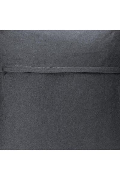 Generic وسادة مربعة الشكل فاخرة من أتموسفيرا، رمادية داكنة، 38 × 38 سم، 103850L