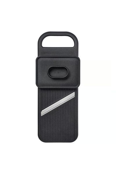 IKEA Black Mandoline Slicer – Adjustable Thickness, Safe & Easy to Use