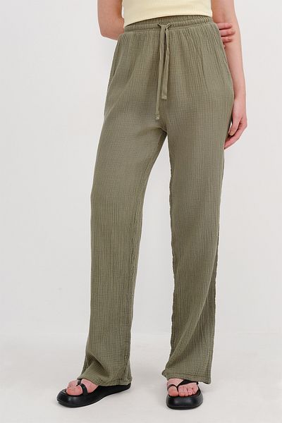 Addax Tie Waist Trousers Pn7043