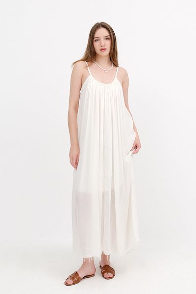 Addax Long Dress with Rope Strap E3173