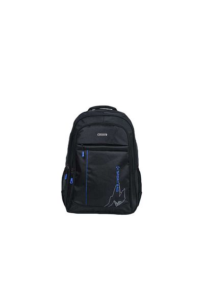 Generic STARGOLD 21-Inch Black & Blue Backpack, Durable Polyester, Multi-Pocket X-Sport Travel Bag