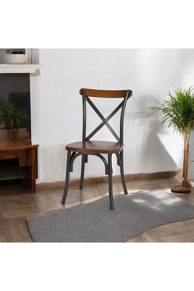 rexa Single chair, Black wood, 35-36-84 cm