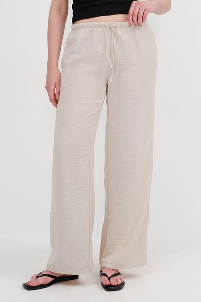 Addax Tie Wide Leg Trousers Pn16599-J12