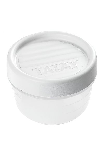 Tatay BPA Free High Quality Plastic Food Container with Thread White 0.2 Liter