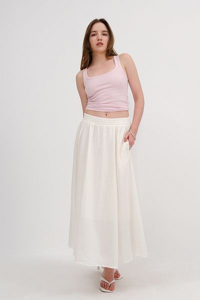 Addax Lined Long Skirt E2389