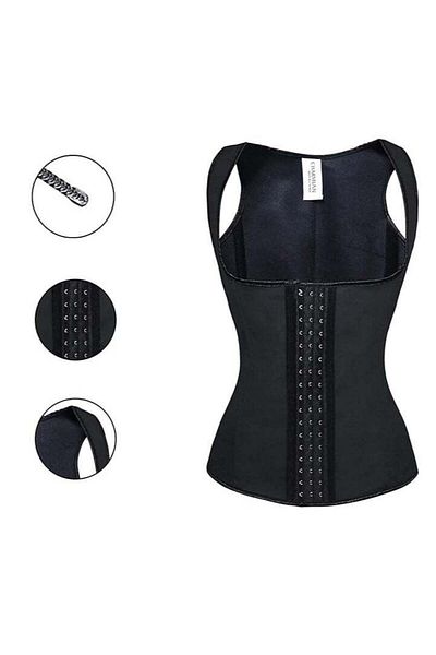Generic Women's Latex Waist Training Steel Boned Shapewear, Corset Tank Corset Slim Waist Trainer Vest