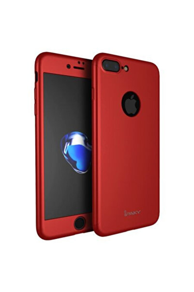 OEM Калъф за Apple iPhone 8 Plus, FullBody Elegance Luxury Red, 360-градусово...