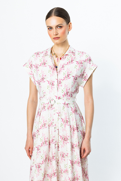 Ekol Φόρεμα με μοτίβο με μαργαριτάρια ροζ