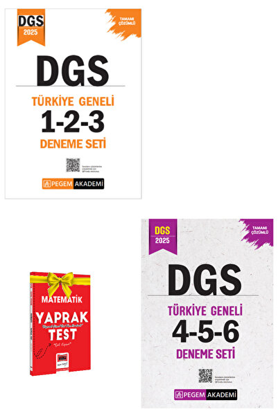Pegem Akademi Yayıncılık 2025 Pegem DGS Türkiye Geneli Deneme Sınavları+Hediye