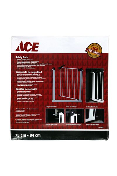 ACE Child Safety Gate White 75-85cm