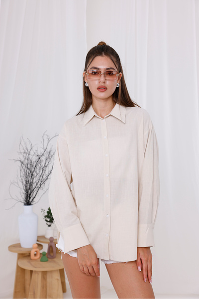 LA PANTE Πουκάμισο με κουμπιά μπροστά