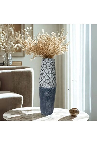 Zuccara Maison Mozaik Desenli Modern Metal Vazo