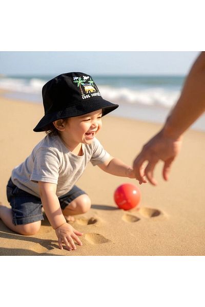 SeaBubbles Palm Baby Boy Hat