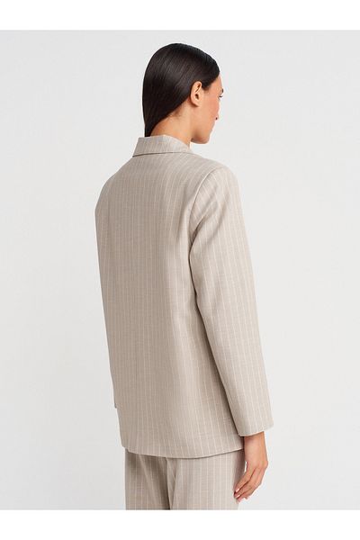 Dilvin 60768 Blazer Jacket-Stone