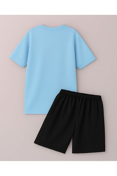 uyguntarz Unisex-Shorts-Set mit Mood-Print-Design