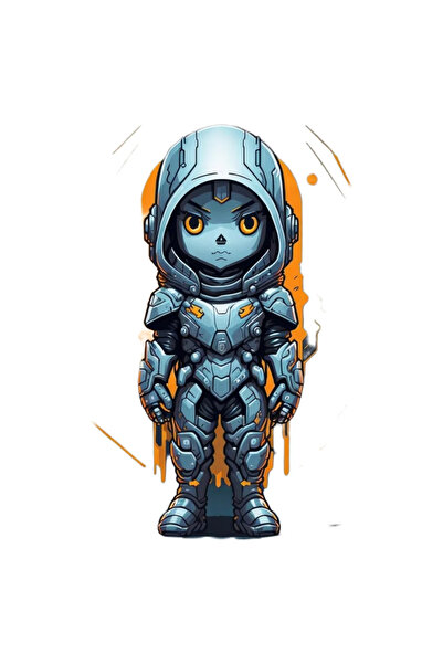 INOVATIX Σετ 8 τεμαχίων, Αυτοκόλλητο Γαλαξιακού Κοσμοναύτη, INOVATIX®. 6 εκ.