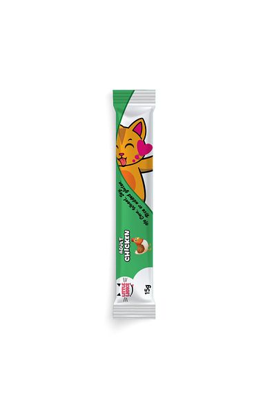 Smudges Little Licks Chicken Creamy Bisque Treats for Adult Cat - 1 Stick Pack of 48