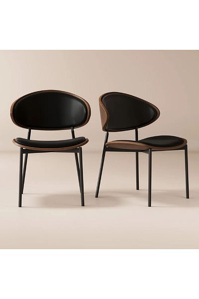 rexa Modern Single Chair with Sleek Curved Design – 75 × 52 × 48 cm
