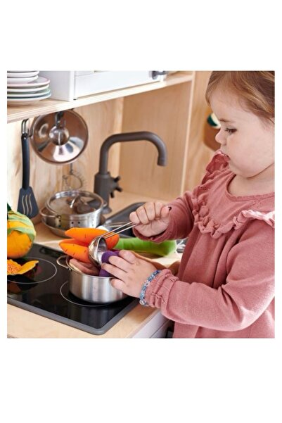 IKEA Duktig Toy Cookware Set Gray