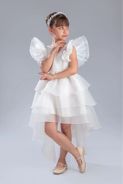 vestitino Κομψό σχέδιο Princess Crowned Tailed Girl Παιδικό βραδινό φόρεμα
