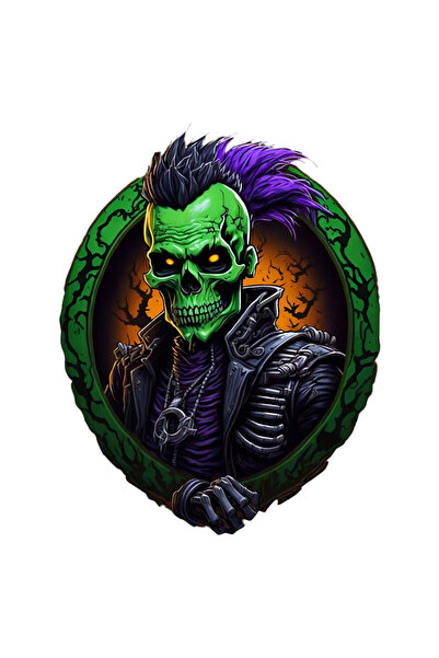 INOVATIX Σετ 8 τεμαχίων, Αυτοκόλλητο με κρανίο μοτοσικλετιστή, INOVATIX®. 6 εκ.