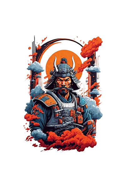 INOVATIX Σετ 8 τεμαχίων, Αυτοκόλλητο Σαμουράι, INOVATIX®. 6 εκ.