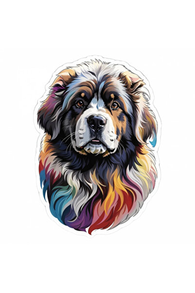 INOVATIX Set de 8 bucăți, autocolant câine Newfoundland, INOVATIX®. 6 cm