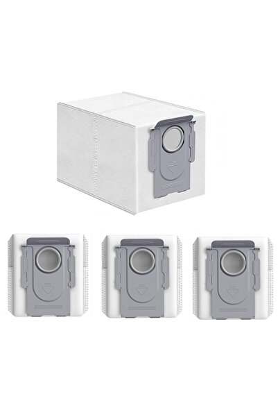 Supervac Pachet de 4 saci de praf compatibile cu aspiratorul robot Roborock Q8, Q8 Max, Q8 Max Plus