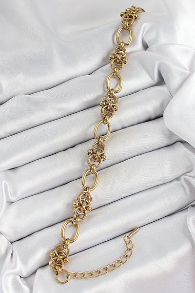 Clariss 316L Steel Gold Color Chain Women's Bracelet