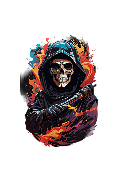 INOVATIX Σετ 8 τεμαχίων, Αυτοκόλλητο με το Κρανίο στον Πόλεμο, INOVATIX®. 6 εκ.