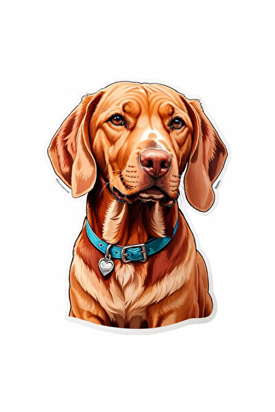 INOVATIX Set de 8 bucăți, autocolant câine Visla, INOVATIX®. 6 cm