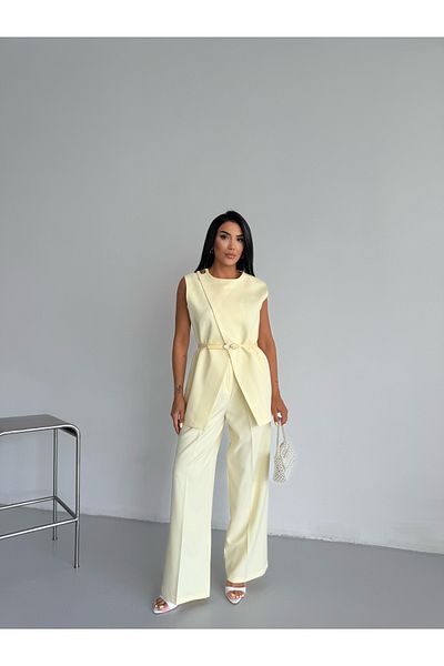 CLB COLLECTION Women's Vest Pantalon Suit