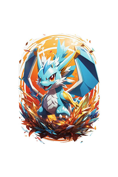 INOVATIX Set de 8 autocolante Pokemon cu urechi lungi, INOVATIX®. 6 cm