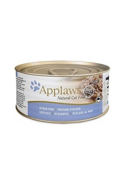 Applaws Ocean Fish in Broth Wet Cat Food Tin 70g Pack of 12