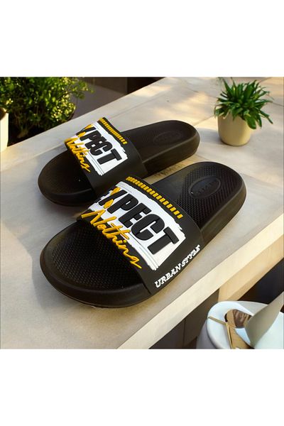GEZER Non-Slip Sole Slippers. Pool Sea Bathroom Balcony Terrace Home and Street Men's Slippers