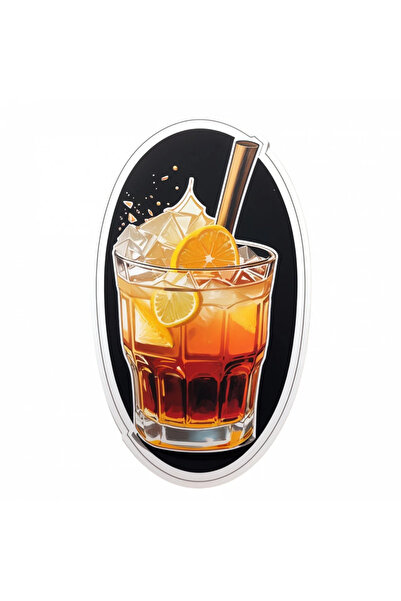 INOVATIX Set de 8 autocolante cocktail cu rom, INOVATIX®. 6 cm