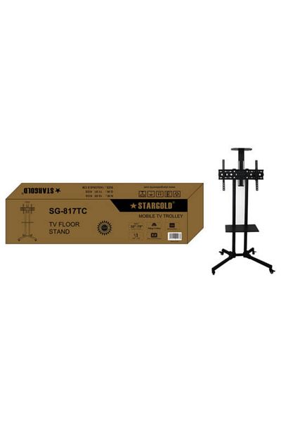 Generic STARGOLD TV Cart Bracket For Plasma/ LCD/ LED 32”-75” Maximum Hold Capacity 55kg,