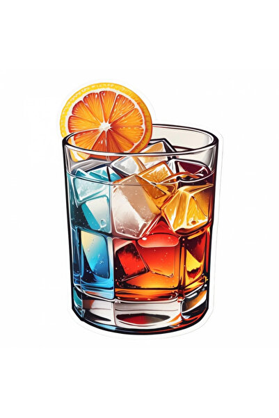 INOVATIX Set de 8 piese, autocolant cocktail în stil vechi cu gheață, INOVATI...