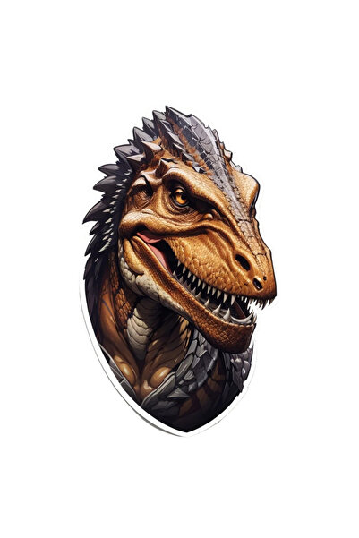 INOVATIX Set of 8 pieces, Sticker Tyrannosaurus rex, INOVATIX®. 6 cm