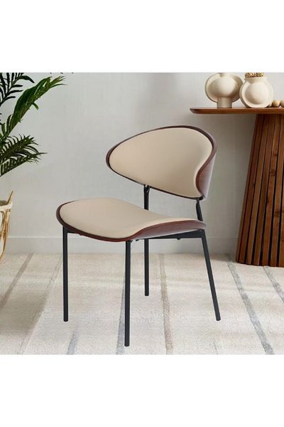 rexa Modern Single Chair with Sleek Curved Design – 75 × 52 × 48 cm