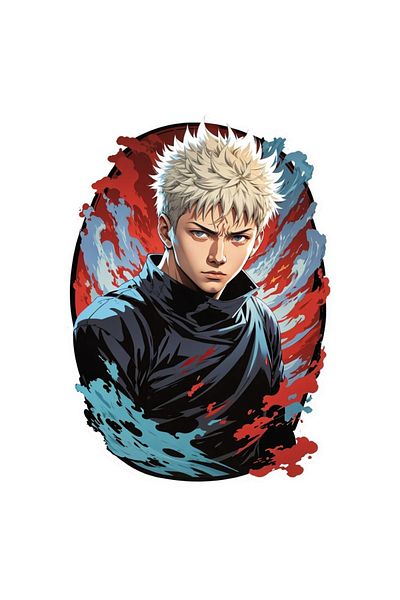INOVATIX Set of 8 pieces, Portrait of a young blond man, INOVATIX®. 6 cm