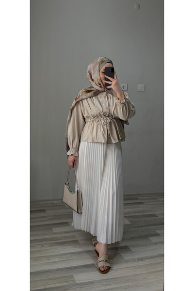 Bd BÜZGÜ DETAY ETEK ÜSTÜ GÖMLEK