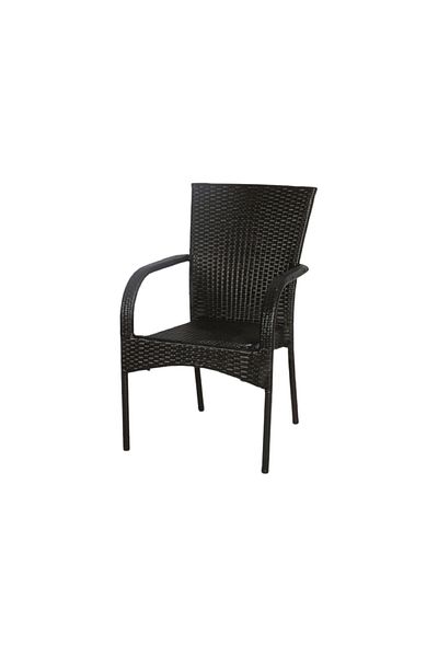 rexa Black plastic single chair 53-44-85 cm