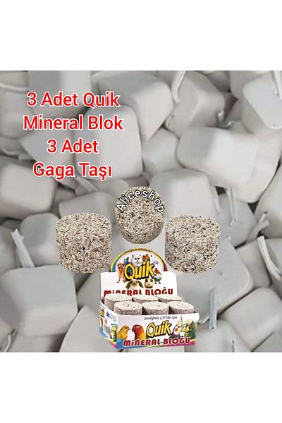 aliceshop 3 Quik Mineral Blocks and 3 Beak Stones Muhabbet Sultan Sevda Paradise