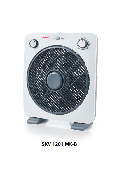 SİMTAŞ Simtaş SKV 1201 MK-B 12" Kutu Vantilatör 45W, Zaman Ayarlı, 3 Kademeli, Beyaz