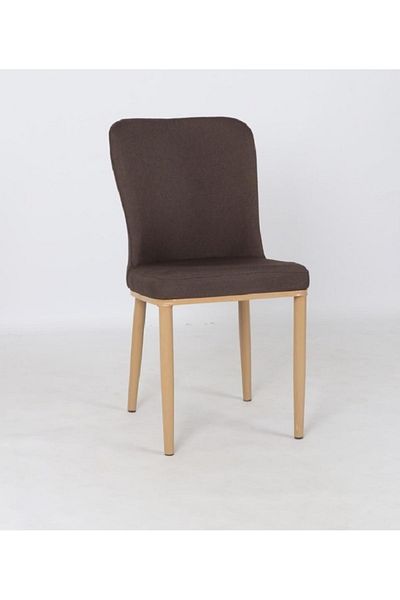 rexa Fabric Dining Chair with Wooden Legs