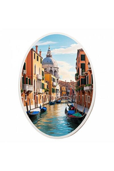 INOVATIX Σετ 8 τεμαχίων, Αυτοκόλλητο με τα κανάλια της πόλης της Βενετίας, IN...