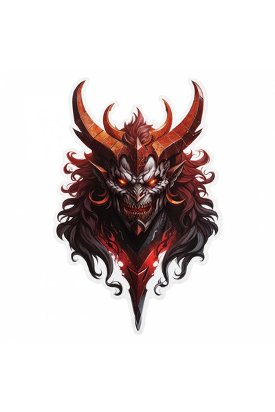 INOVATIX Set de 8 piese, autocolant Demon Azazel, INOVATIX®. 6 cm