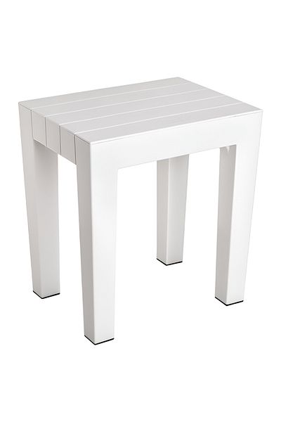 Tatay High-Quality Polypropylene Stool - White
