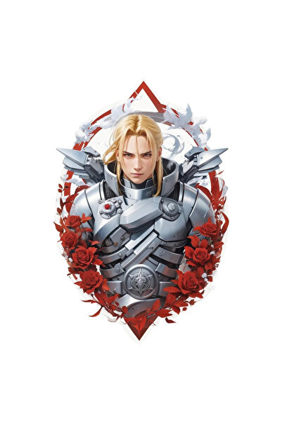 INOVATIX Set de 8 piese, autocolant luptător cu placă metalică, INOVATIX®. 6 cm